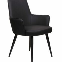 FURNISHINGS MATE SOPHIE CHAIR BLACK SET OF TWO DC 400-BL-MB aurora
