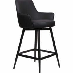 FURNISHINGS MATE SOPHIE COUNTER STOOL BLACK SET OF TWO CS 6400-BL-MB niagara