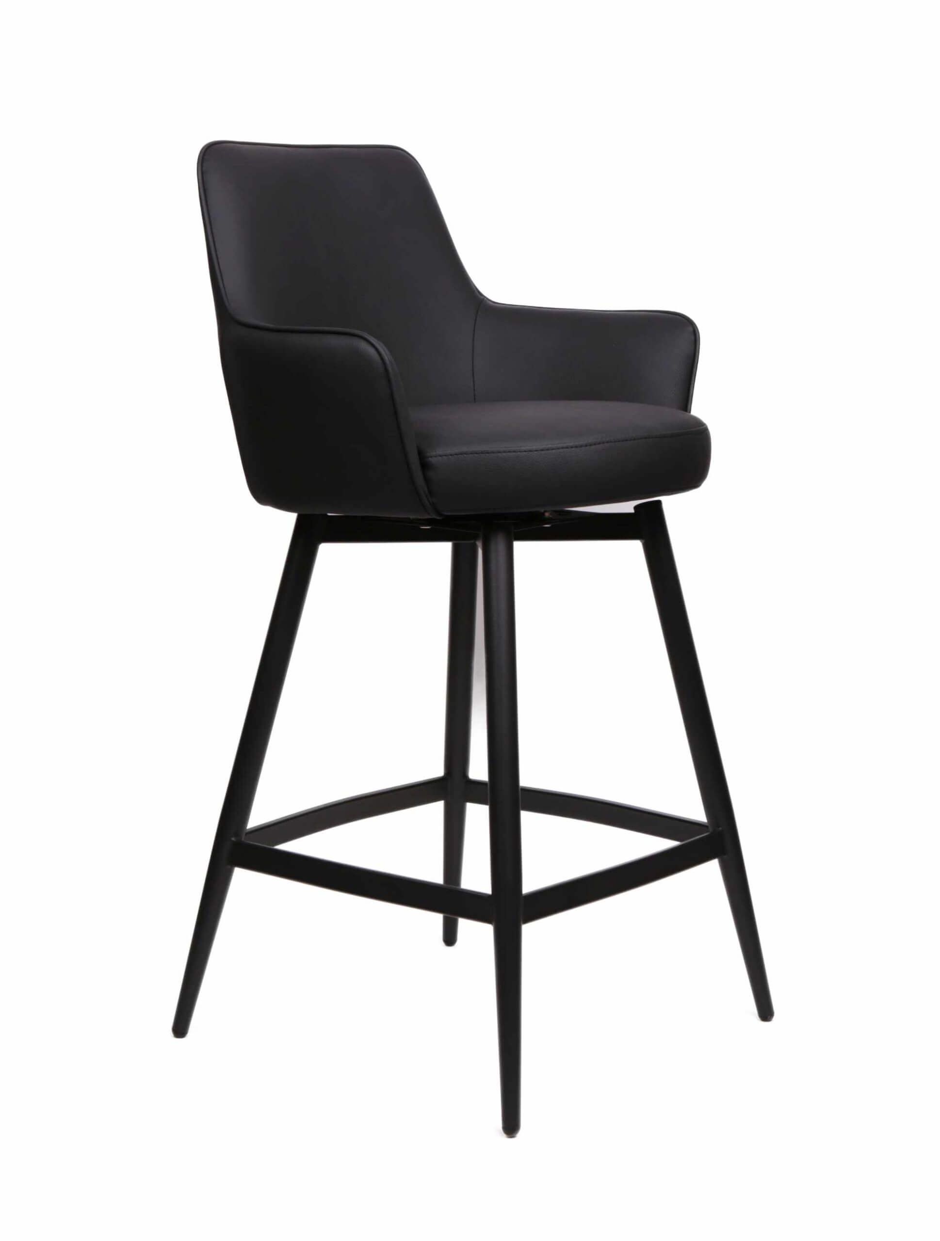 FURNISHINGS MATE SOPHIE COUNTER STOOL BLACK SET OF TWO CS 6400-BL-MB niagara