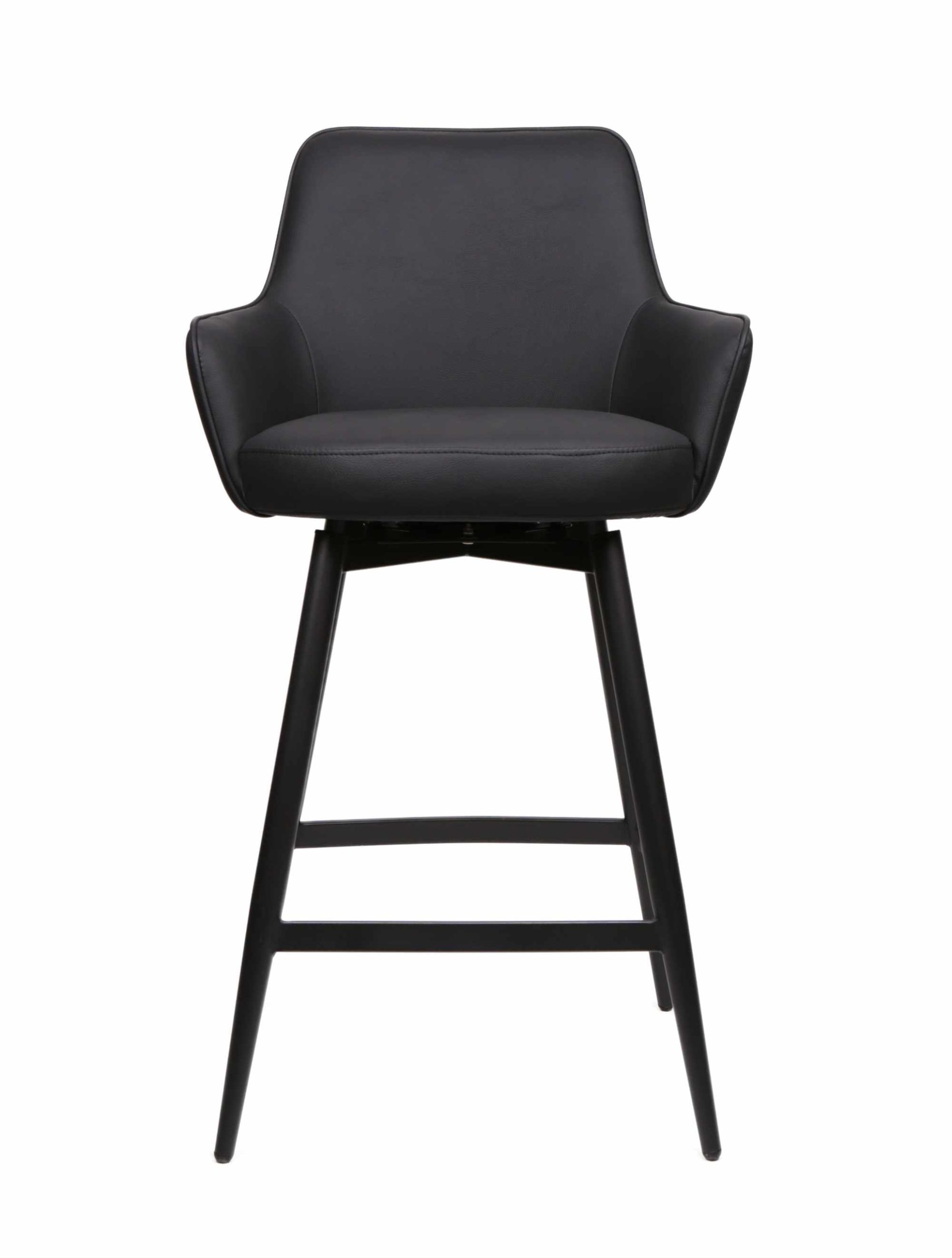 FURNISHINGS MATE SOPHIE COUNTER STOOL BLACK SET OF TWO CS 6400-BL-MB niagara