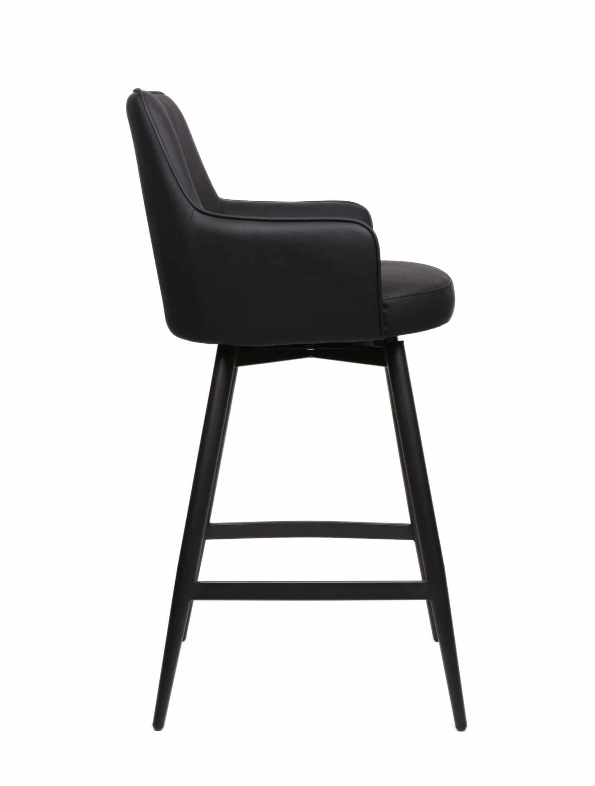 FURNISHINGS MATE SOPHIE COUNTER STOOL BLACK SET OF TWO CS 6400-BL-MB niagara