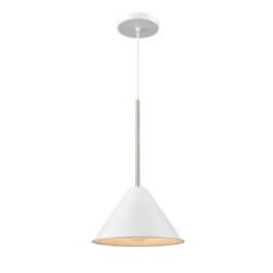 DVI LIGHTING LILY 10" MINI-PENDANT SATIN NICKEL DVP46110MW+SN aurora