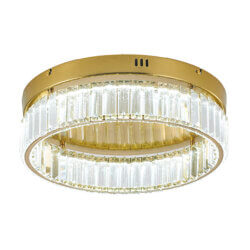 BETHEL ROUND BRASS FLUSH MOUNT GL448FM16BR godridge