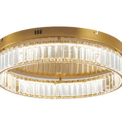 BETHEL ROUND BRASS FLUSH MOUNT GL449FM20BR north york