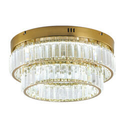 BETHEL ROUND BRASS FLUSH MOUNT GL450FM15BR belleville