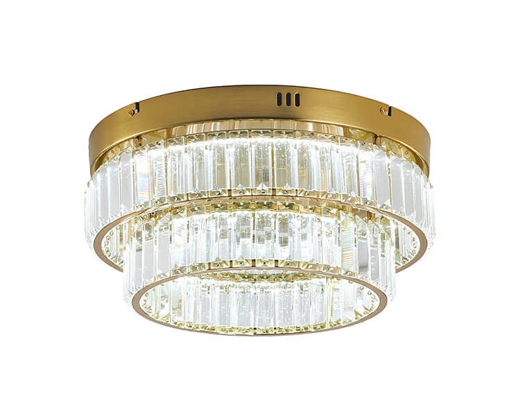 BETHEL ROUND BRASS FLUSH MOUNT GL450FM15BR belleville