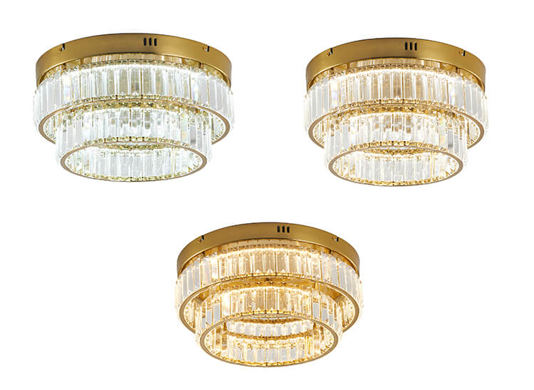 BETHEL ROUND BRASS FLUSH MOUNT GL450FM15BR belleville