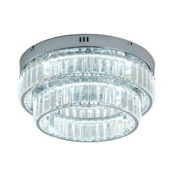 BETHEL ROUND CHROME FLUSH MOUNT GL450FM15CH trenton