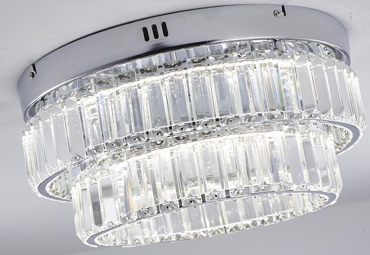 BETHEL ROUND CHROME FLUSH MOUNT GL450FM15CH trenton