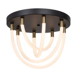 ARTCRAFT CASCATA LED FLUSH MOUNT AC6811BK perth