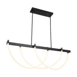 ARTCRAFT CASCATA LED LINEAR CHANDELIER AC6813BK edmonton