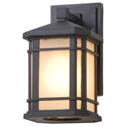 DVI LIGHTING CARDIFF OUTDOOR SCONCE DVP142000BK-SSD aurora
