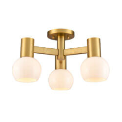 DVI LIGHTING LILLOOET SEMI-FLUSH MOUNT BRASS DVP49412BR-TO perth