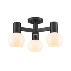 DVI LIGHTING LILLOOET SEMI-FLUSH MOUNT EBONY DVP49412EB-TO perth