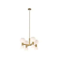 DVI LIGHTING LILLOOET 8 LT CHANDELIER BRASS DVP49424BR-TO edmonton