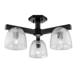 DVI LIGHTING CHALICE 3 LT SEMI-FLUSH MOUNT EBONY DVP49811EB-MS aurora
