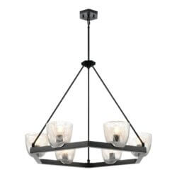 DVI LIGHTING CHALICE 6 LT CHANDELIER EBONY DVP49825EB-MS kingston