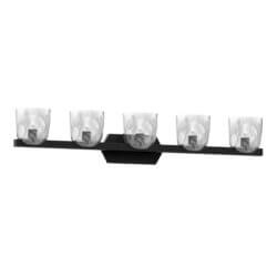 DVI LIGHTING CHALICE 5 LT VANITY EBONY DVP49855EB-MS orilla
