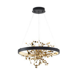 BETHEL CONFETTI LED CHANDELIER BLACK GL351C24B-2 caledon