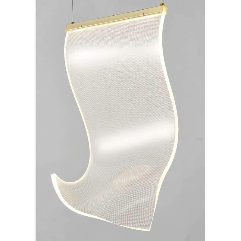 BETHEL ACRYLIC CRUMBLED SHEET PENDANT GOLD GL420P10G burlington