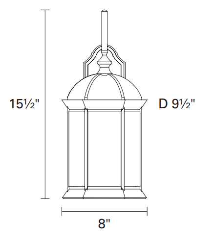 DVI LIGHTING HEXAGON OUTDOOR SCONCE OCA140800BK calgary