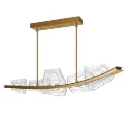 CWI LIGHTING ARCUS LED 50" BRASS CHANDELIER 1711P50-5-624 kelowna