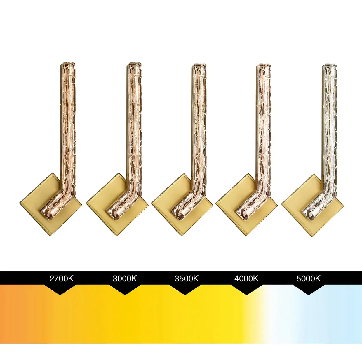CWI LIGHTING CONTOUR LED 19" BRASS WALL LIGHT 1724W19-1-624 woodbridge