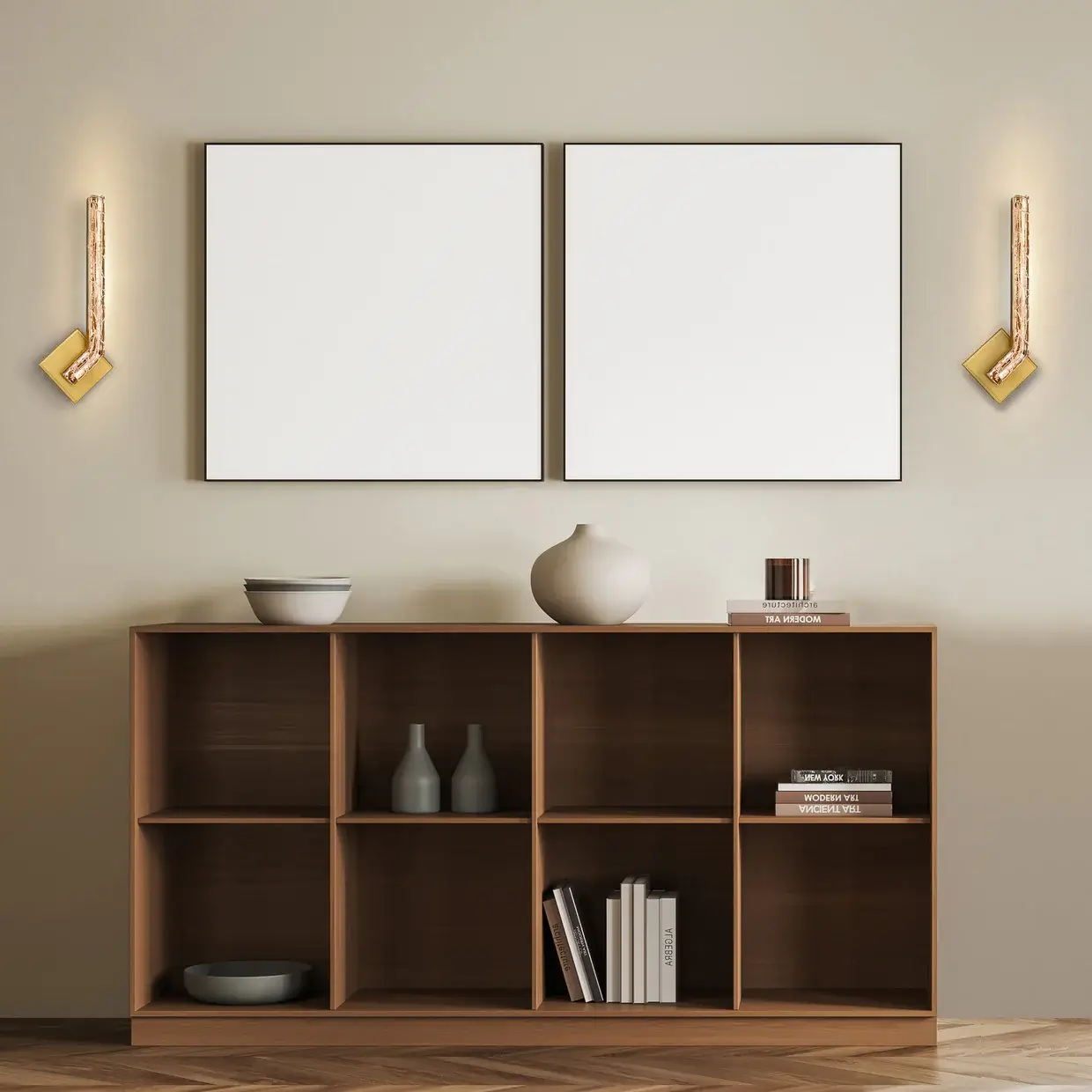 CWI LIGHTING CONTOUR LED 19" BRASS WALL LIGHT 1724W19-1-624 woodbridge
