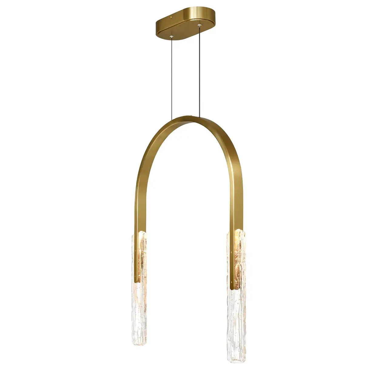CWI LIGHTING CURVA LED 22" CHANDELIER BRASS1725P22-2-624 kingston