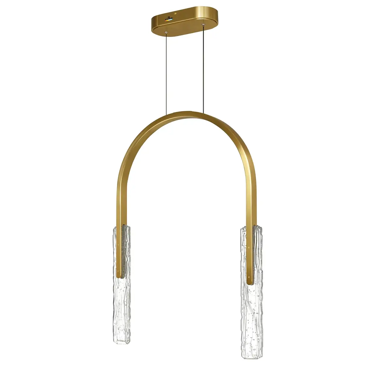 CWI LIGHTING CURVA LED 22" CHANDELIER BRASS1725P22-2-624 kingston