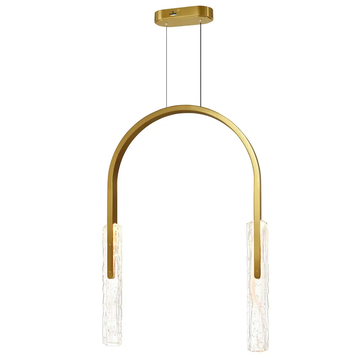 CWI LIGHTING CURVA LED 22" CHANDELIER BRASS1725P22-2-624 kingston