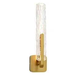 CWI LIGHTING CURVA LED 19" WALL LIGHT BRASS 1725W19-1-624 gravenhurst