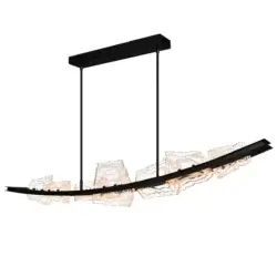 CWI LIGHTING ARCUS LED 70" BLACK CHANDELIER 1711P70-7-101 ottawa