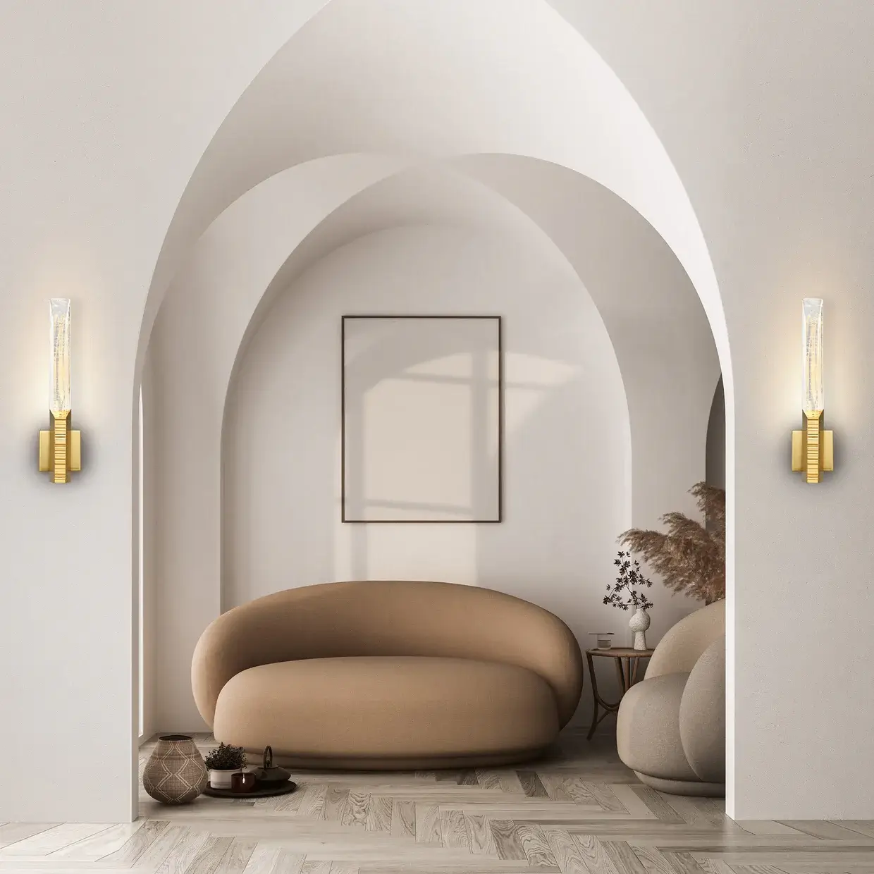 CWI LIGHTING PETRA LED 22" BRASS WALL LIGHT 1723W22-1-624 edmonton