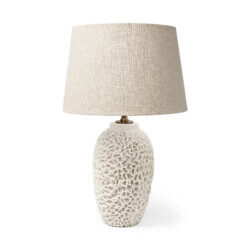 MERCANA MARIAM CREAM CORAL-INSPIRED TABLE LAMP 68971 vancouver