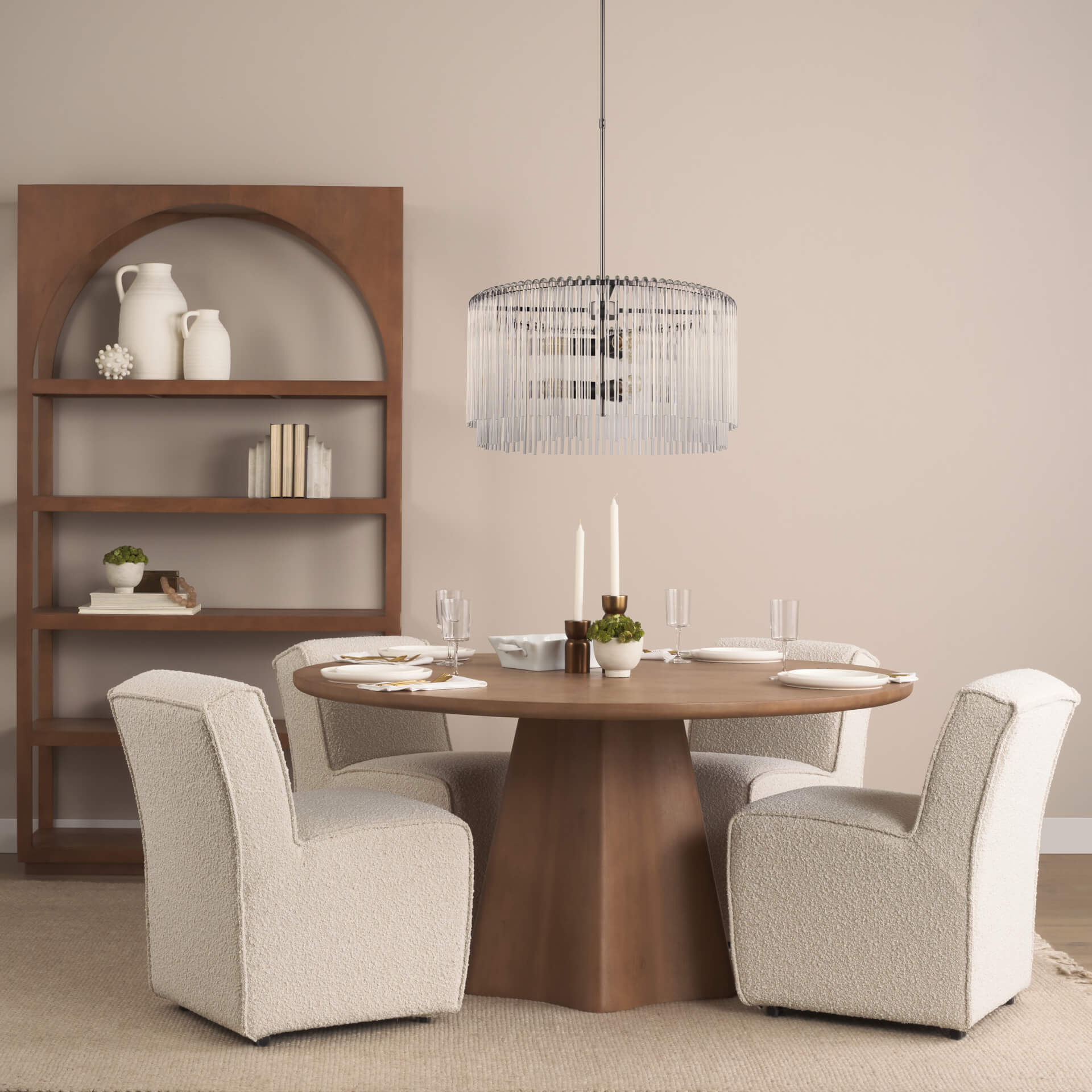 MERCANA ANNA GLASS RODS 6 LT CHANDELIER 67140 edmonton