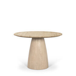 MERCANA ALLYSON 42" TRAVERTINE TOP DINING TABLE LIGHT BROWN 71353-AB burlington