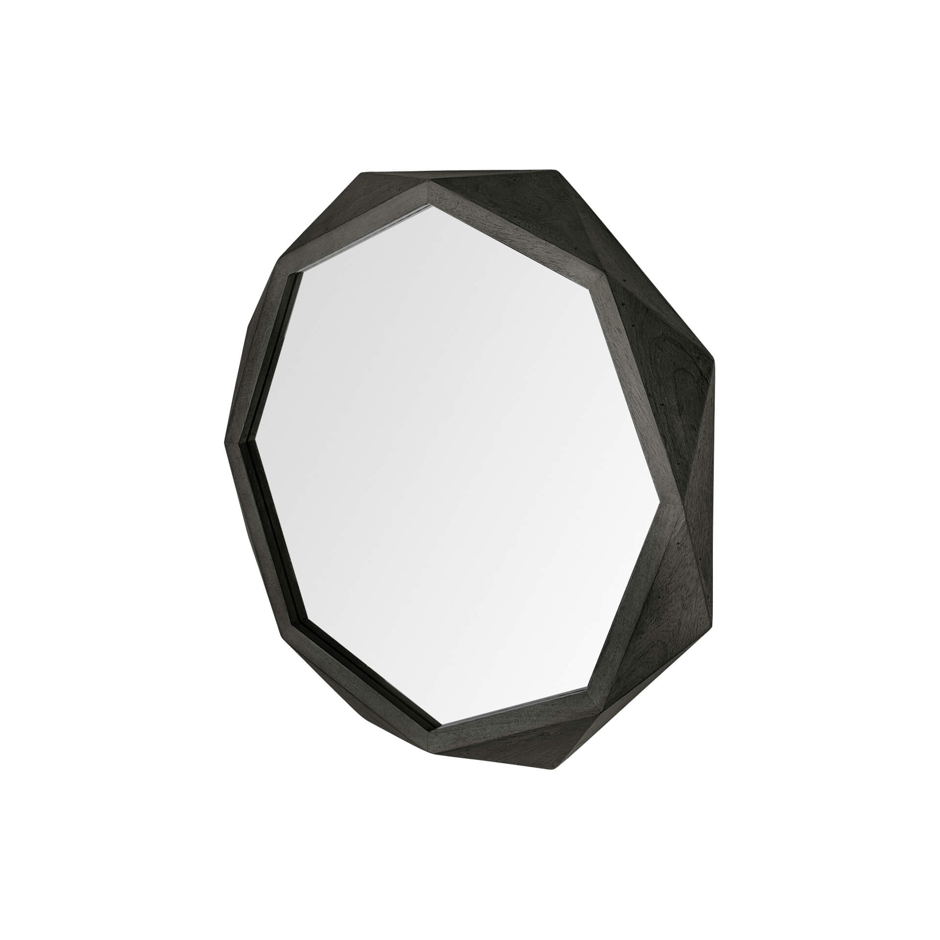 MERCANA ARAMIS II 32" OCTAGON BLACK WOOD FRAME MIRROR 69028 king city