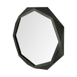 MERCANA ARAMIS II 41" OCTAGON BLACK WOOD FRAME MIRROR 69030 kelowna