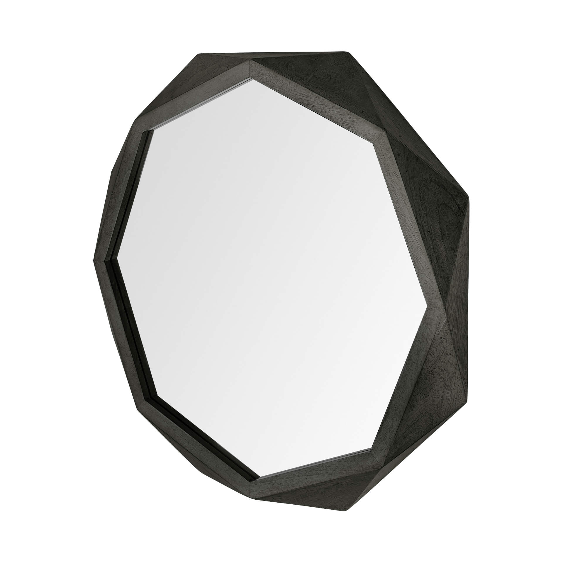 MERCANA ARAMIS II 41" OCTAGON BLACK WOOD FRAME MIRROR 69030 kelowna