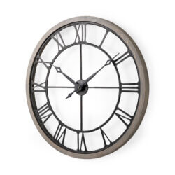 MERCANA METHING 31.5" FARMHOUSE WALL CLOCK GRAY 69348 oakville