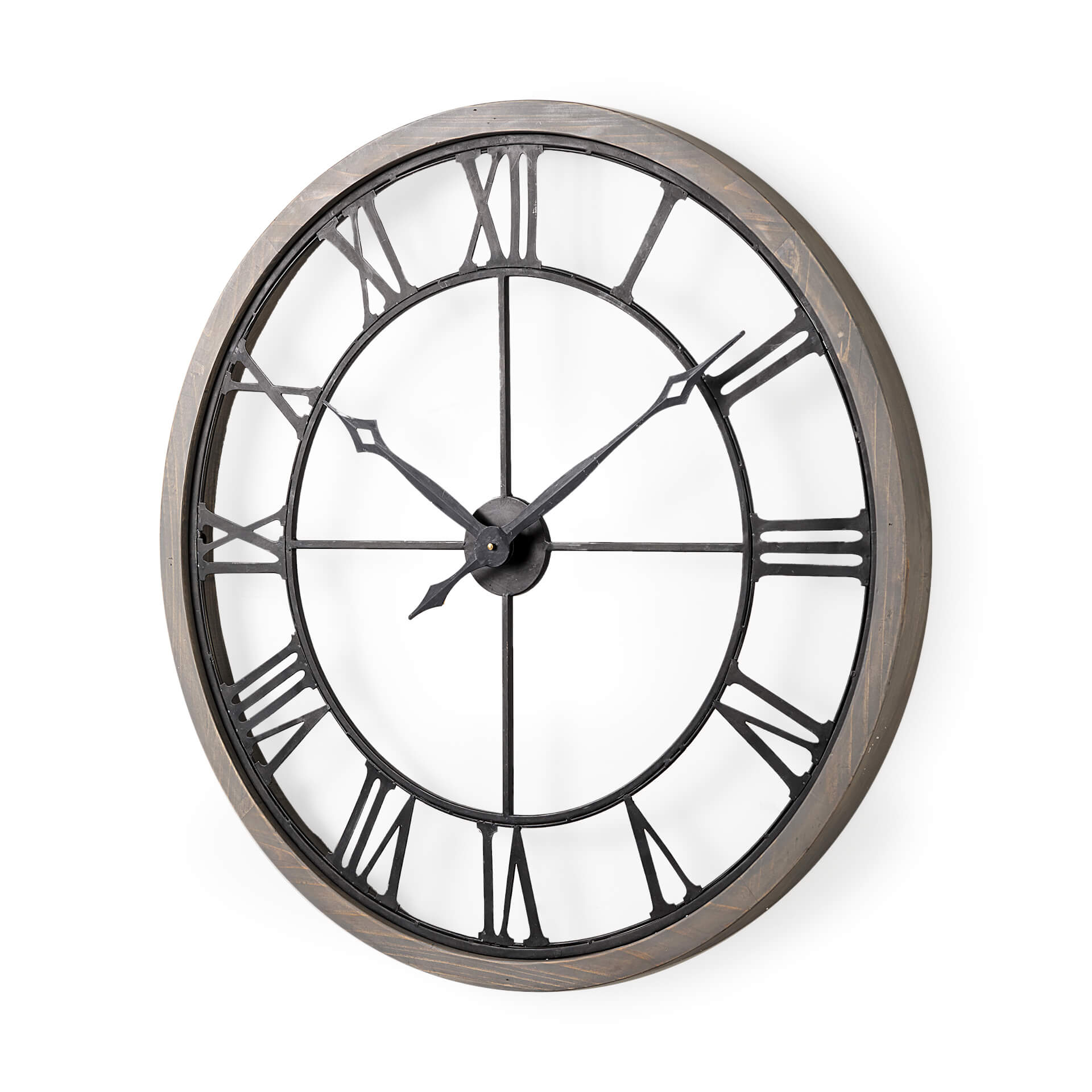 MERCANA METHING 31.5" FARMHOUSE WALL CLOCK GRAY 69348 oakville