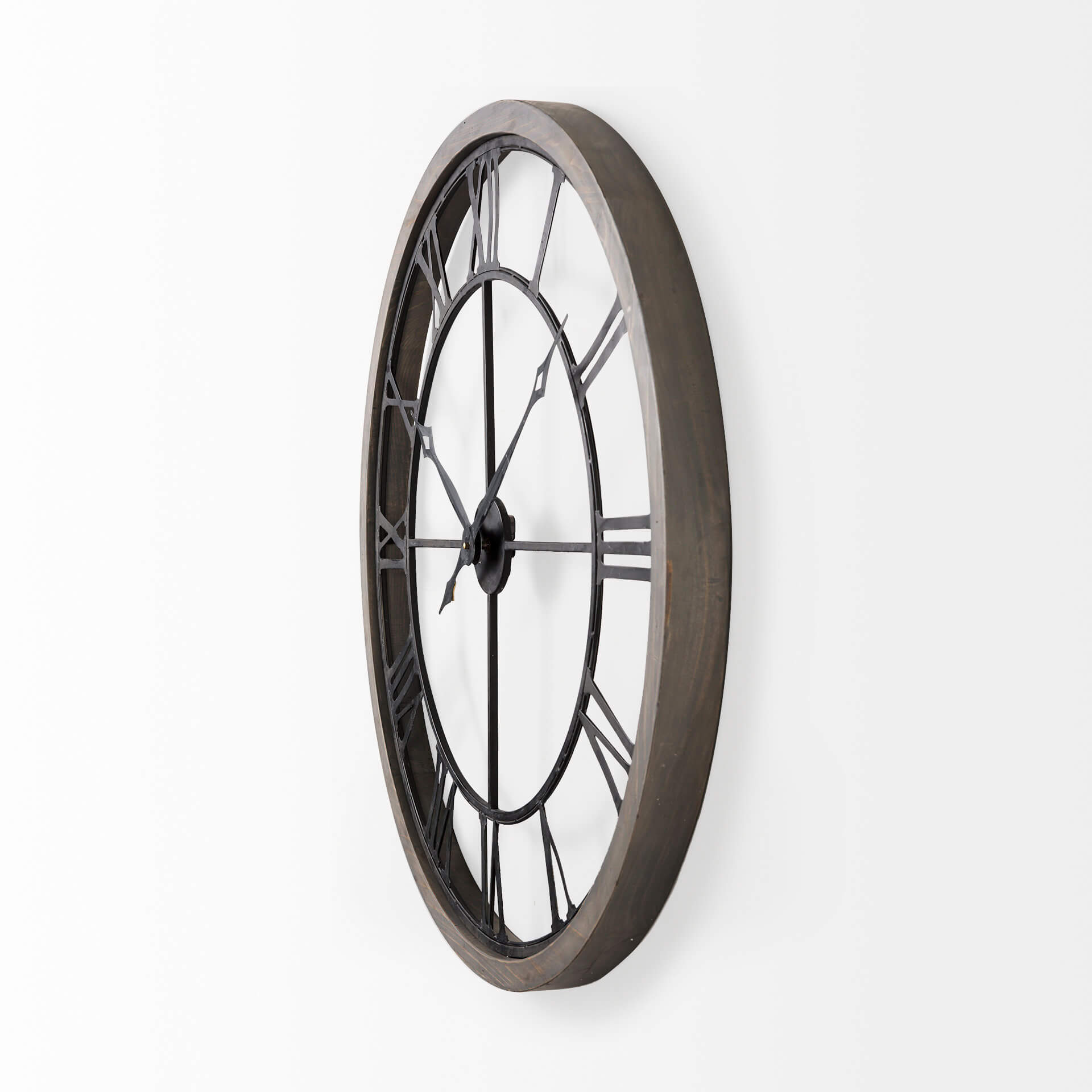 MERCANA METHING 31.5" FARMHOUSE WALL CLOCK GRAY 69348 oakville