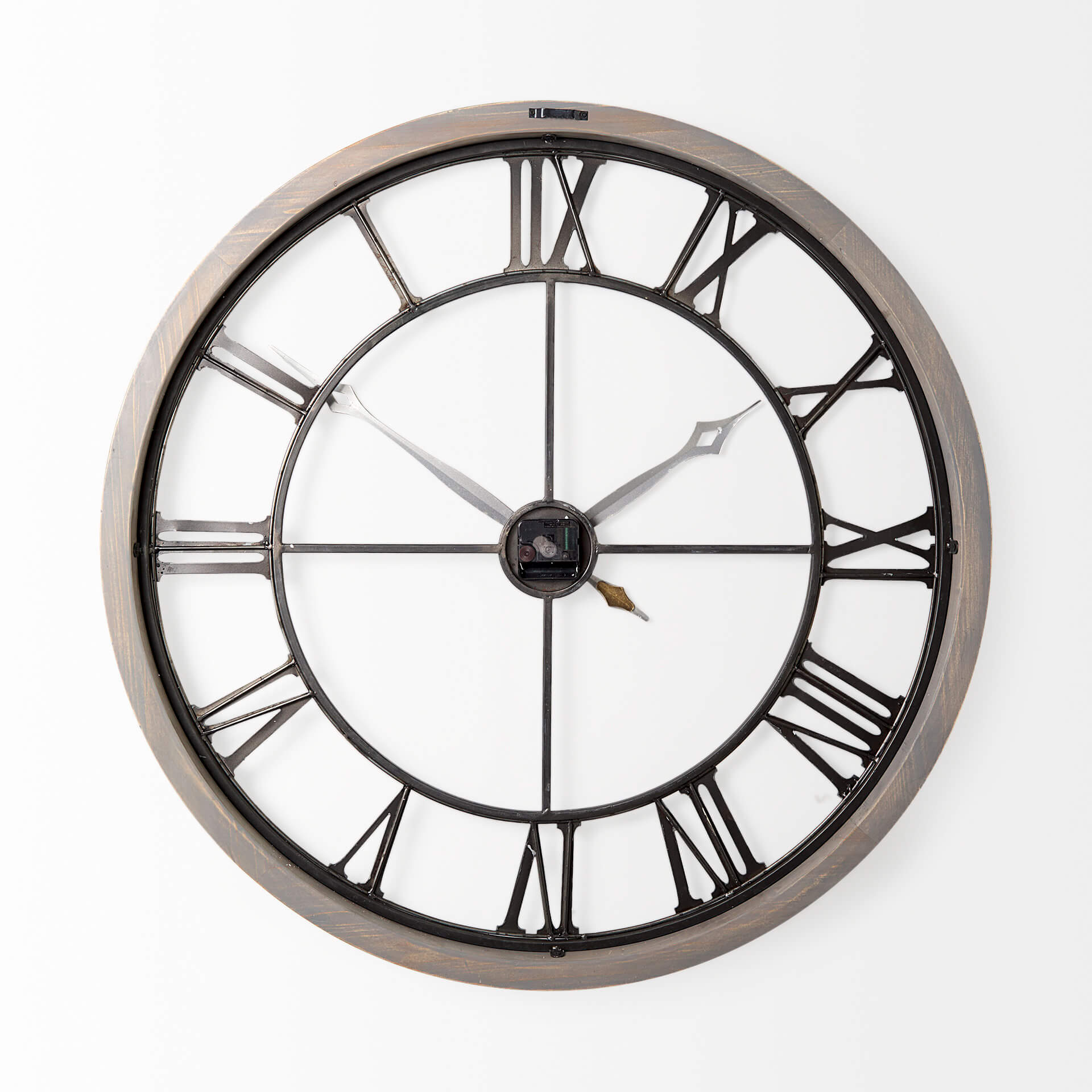MERCANA METHING 31.5" FARMHOUSE WALL CLOCK GRAY 69348 oakville