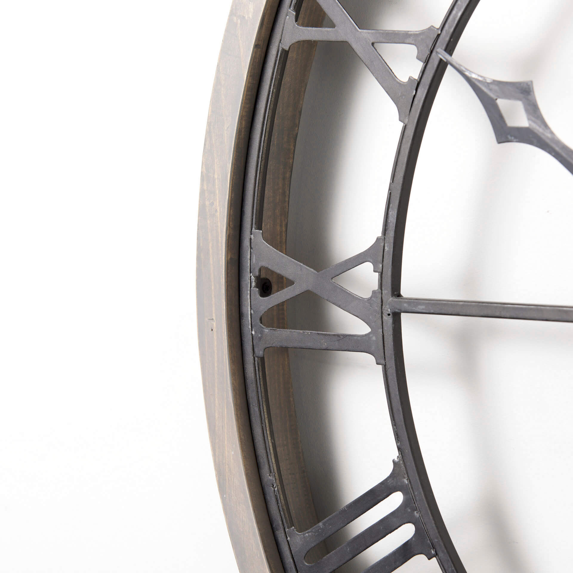 MERCANA METHING 31.5" FARMHOUSE WALL CLOCK GRAY 69348 oakville