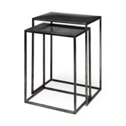 MERCANA KASEY METAL NESTING END TABLES SET OF TWO 69338 nobleton