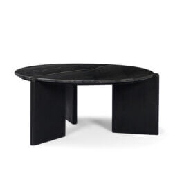 MERCANA RUMER BLACK MARBLE COFFEE TABLE 71352-AB port perry
