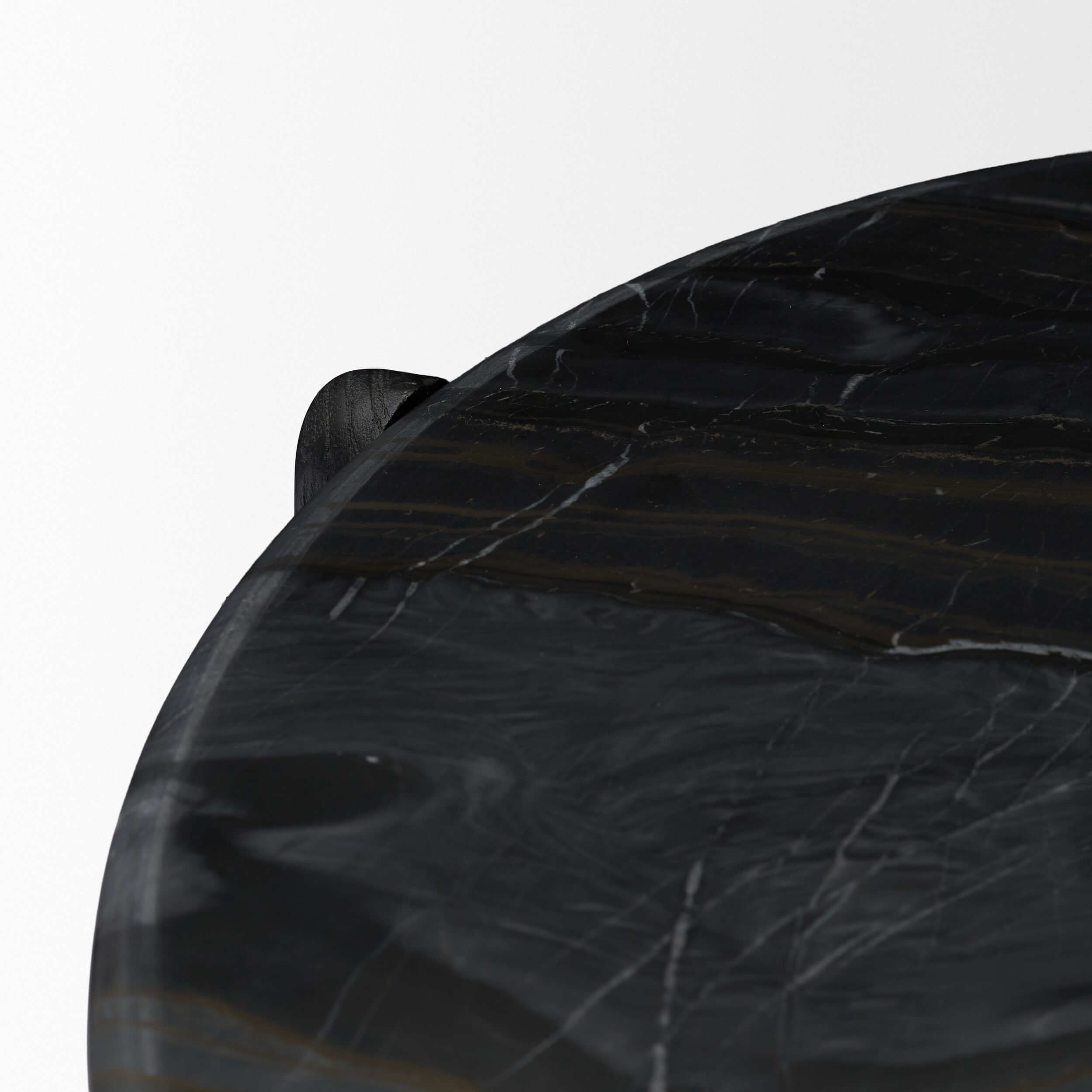 MERCANA RUMER BLACK MARBLE SIDE TABLE 71354 caledon