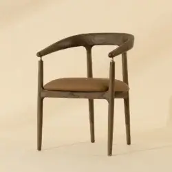 SUNPAN VALMONT DINING ARMCHAIR COGNAC 112287 burlington