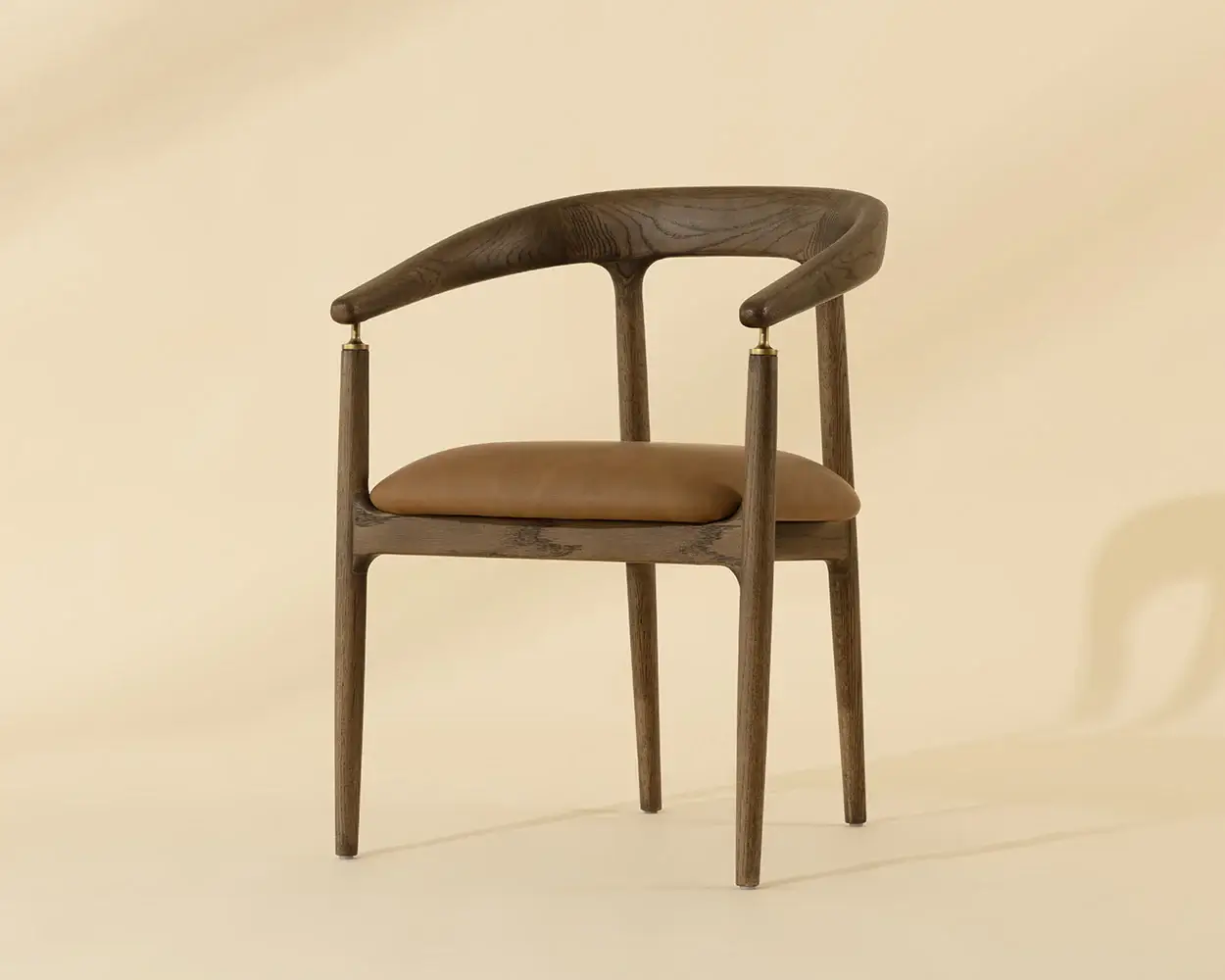 SUNPAN VALMONT DINING ARMCHAIR COGNAC 112287 burlington